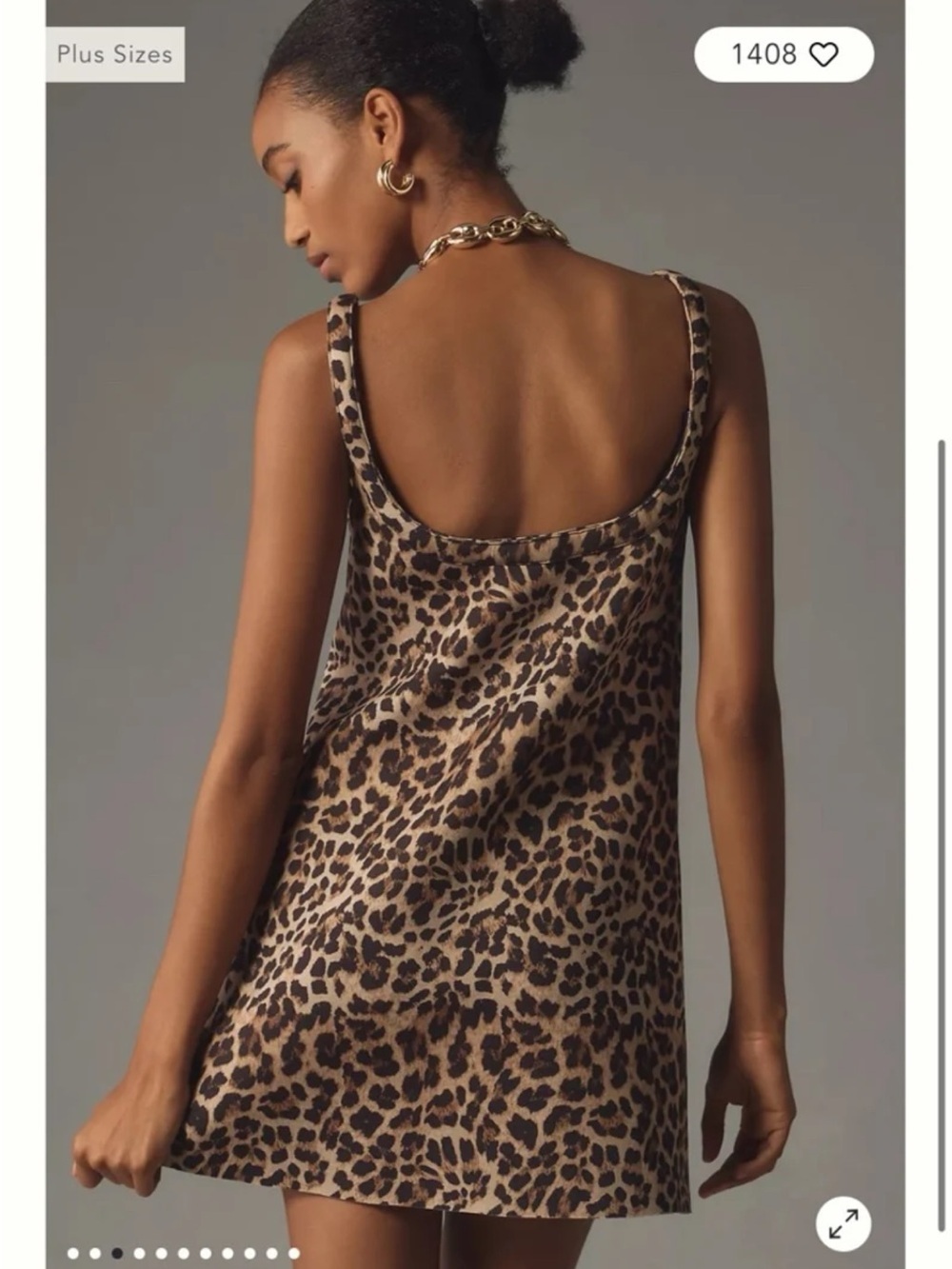 NWT Anthropologie Dhruv Kapoor Leopard Mini Dress size Medium - Picture 3 of 12